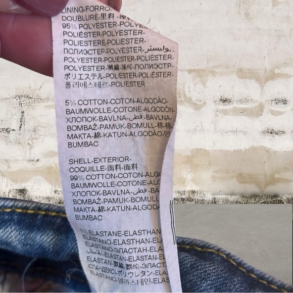 Desigual Blue Ankle Jeans with Smocked Cuffs Size 30 - Picture 6 of 6